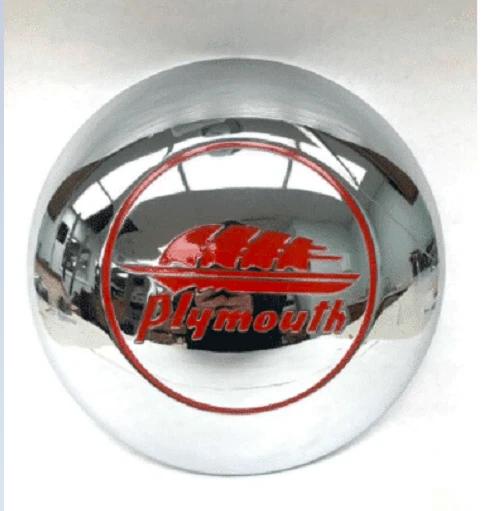 Tampa de roda cromada para 1941-1942 Plymouth. - Imagem 2 de 4