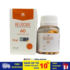 HELIOCARE Oral Capsules (60 Caps) Anti-Aging Sun Protection Sunblock - FREE SHIP