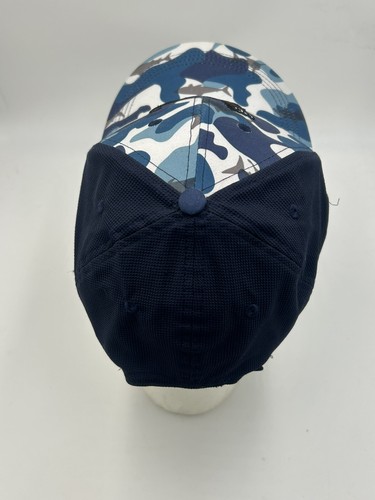 The Black Dog Cap Strap Back Womens Blue Sharks Camo Ladies Fit Baseball Hat - Picture 5 of 9