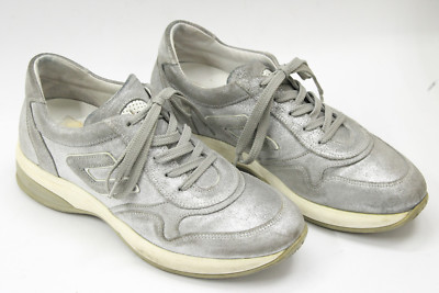 4 US CESARE PACIOTTI women shoes sz 5 Europe 35 gray suede leather S6922