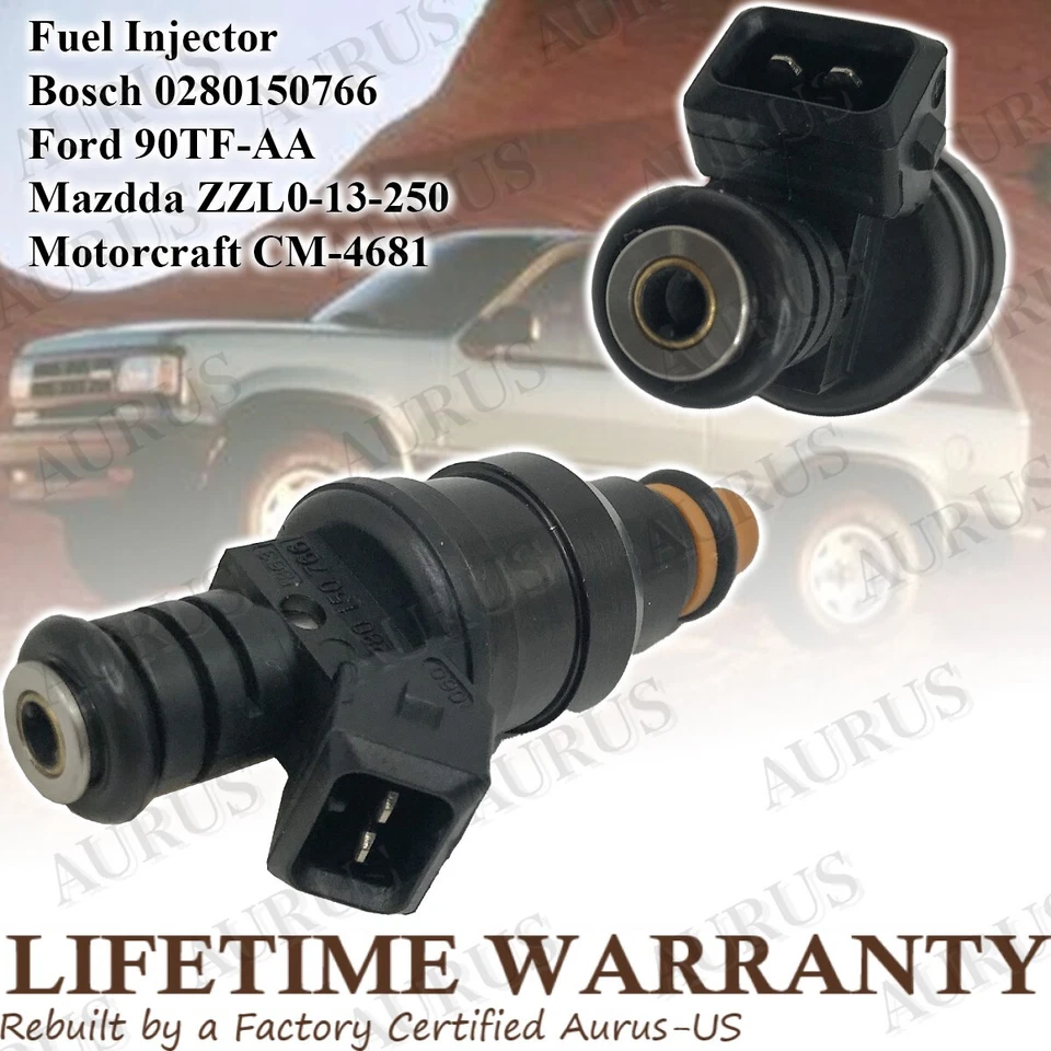 6 inyectores de combustible OEM BOSCH para Ford Explorer 1991 1992 4,0 L V6 0280150766 90TFAA Foto 3 de 4