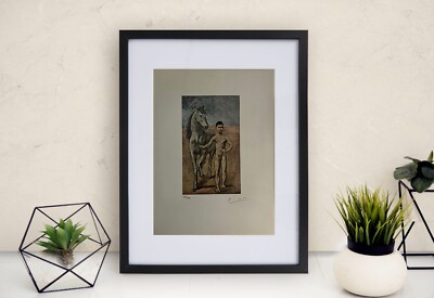 Pablo Picasso Hand-Signed Original Print With COA and $3,500 USD Appraisal./*