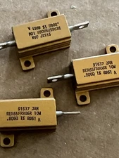 wire wound resistor .806 Ohms 10W (3 PCs) DALE