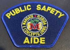 Vintage Margate Florida Police Public Safety Aide Patch Unused