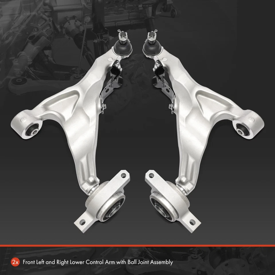 2x Kit de brazo de control inferior delantero con rótula para Infiniti Q70 Q70L M35h M56 tracción trasera Foto 3 de 4