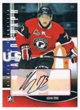 2012-13 HEROES AND PROSPECT AUTOGRAPH ADAM ERNE AUTO QUEBEC REMPARTS #A-AER