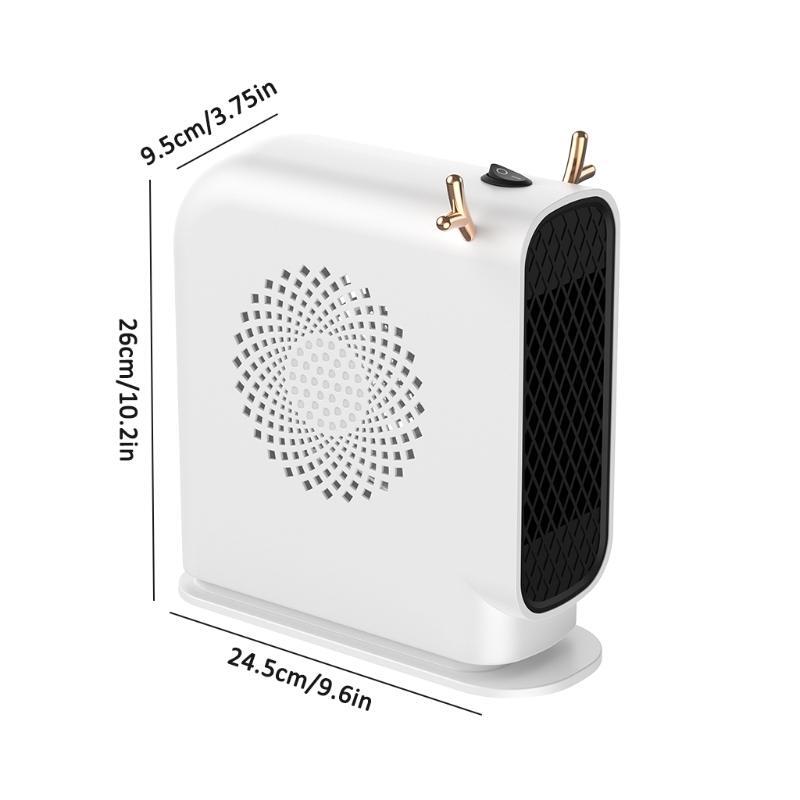 Mini Electric Heater Portable Space Heater with Thermostat High Output Fan  | eBay