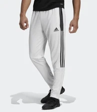 Adidas Men’s Tiro 21 training Pants White/Black Regular Fit Knit Soccer S, M - L