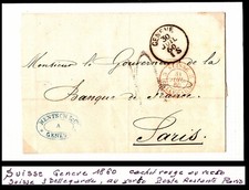 SUISSE : Lettre Préphilatélique de 1860 pour Paris / Lot Classique EUROPE