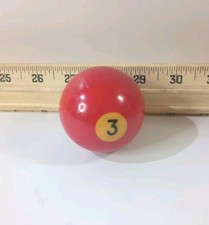 Vintage Number 3 Ball Billiard International Pool Ball 2 1/4" Pre-owned Good.