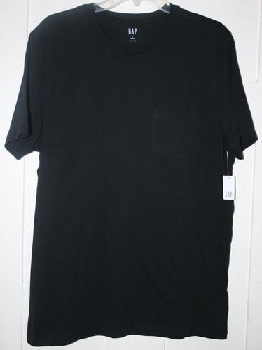 Gap Black Crewneck Front Pocket T Shirt Mens Size Large Ebay