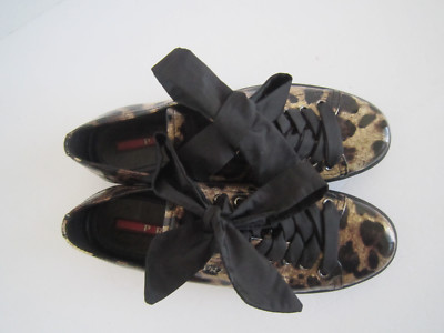 prada leopard sneakers
