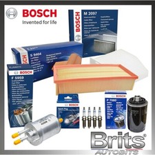 Audi TT 2.0 TFSI Service Kit Air Oil Fuel Cabin Filter Plugs 2008 to 2014 BOSCH