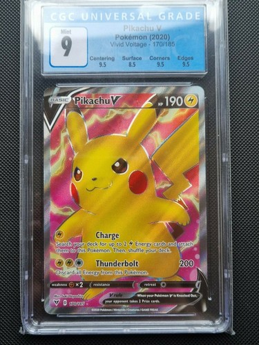Pikachu V graded CGC 9 for sale on eBay
