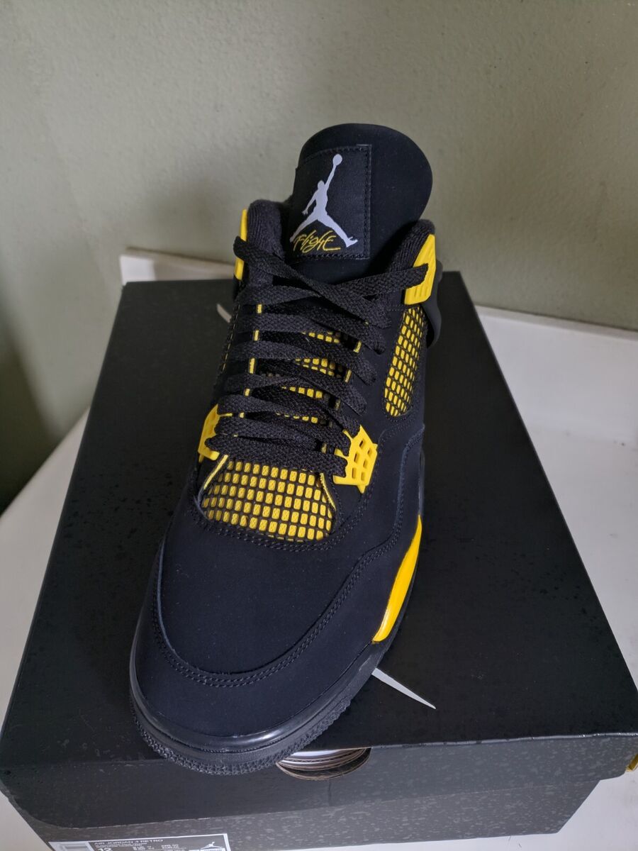 Size 12 nike air jordan 4 retro yellow thunder 2023 N0T red Size 12 nike air jordan 4 retro yellow thunder 2023 N0T red