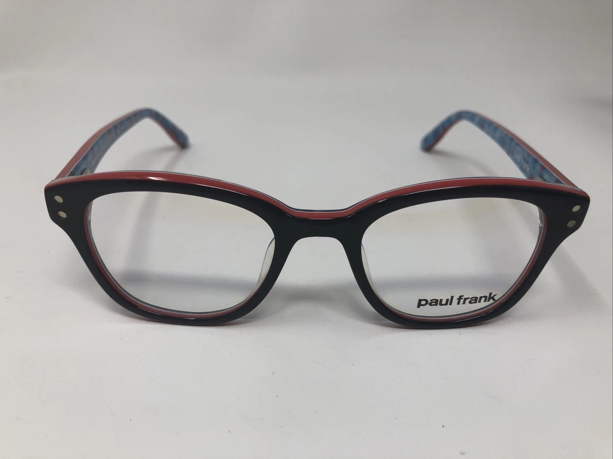 PAUL FRANK EYEGLASSES FRAME 124 BLUE RED FOUR EYED FRENZY 45 18 130 kids 029