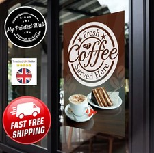 Coffee Shop Window Vinyl,  Window Display,  Hot Food, Poster, Shop Graphics
