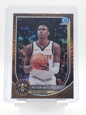 PEYTON WATSON 2025-26 BOWMAN CHROME REPTILIAN REFRACTOR #BCV-180 NUGGETS Q5690