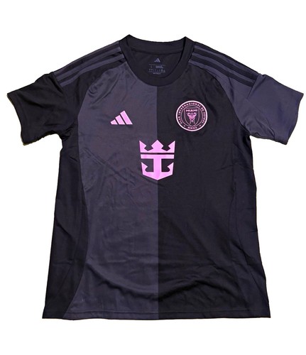 adidas Inter Miami CF Lionel Messi #10 MLS Soccer Jersey Black/Pink Men’s L
