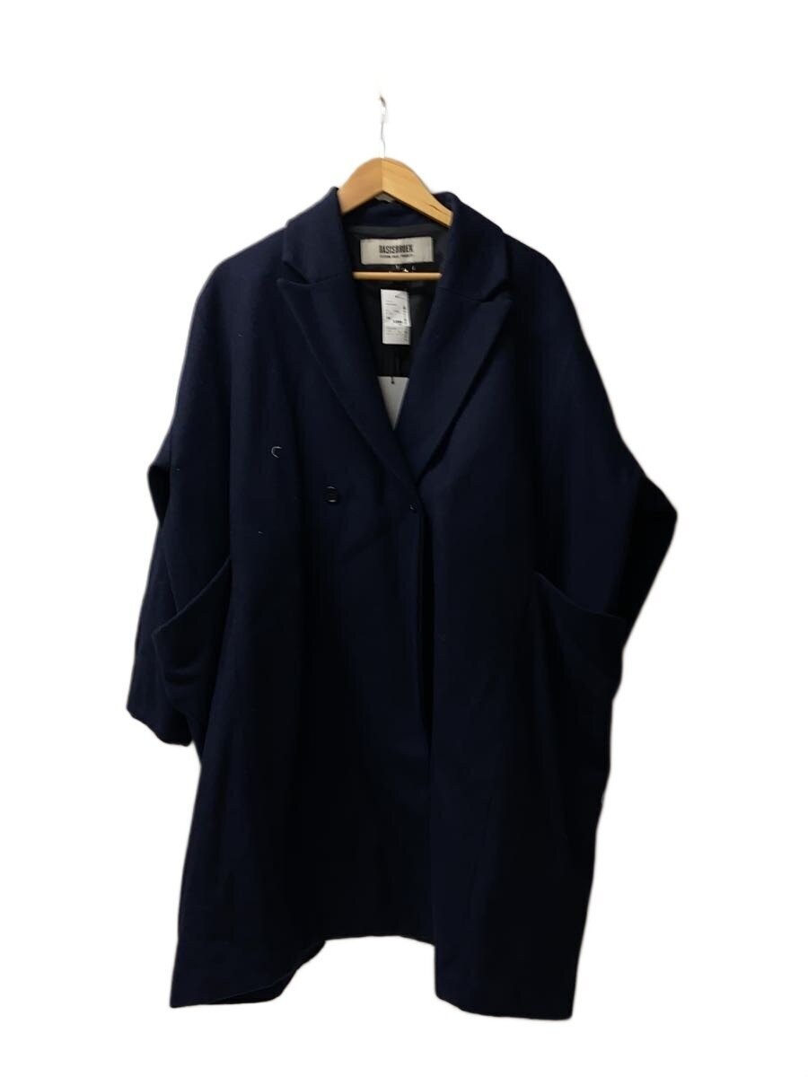 Basis Broek Chester Coat/1/Wool/Nvy 3447