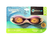 Speedo Kids Swim Goggles Ages 3-6 Purple No Leak UV Protection Anti Fog New