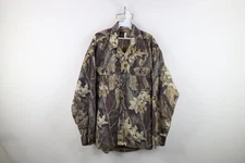 Vtg 90s Streetwear Mens XL Chamois Microfiber Camouflage Shirt Jacket Jac USA