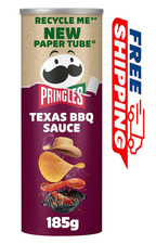 Pringles Texas BBQ Sauce Crisps 185g - Pack of 4 - Free Delivery UK