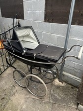 Silvercross Balmoral Coach Built Pram black/blue Restoration Project