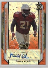 2021 Leaf Metal Draft Orange Marble 2/7 Marvin Wilson #BA-MW1 Auto 0i5i