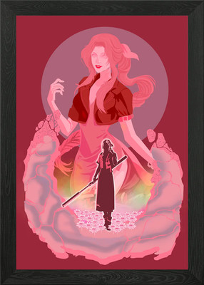 Aerith Final Fantasy VII Gerahmtes Wandbild Poster Leinwanddruck Bild