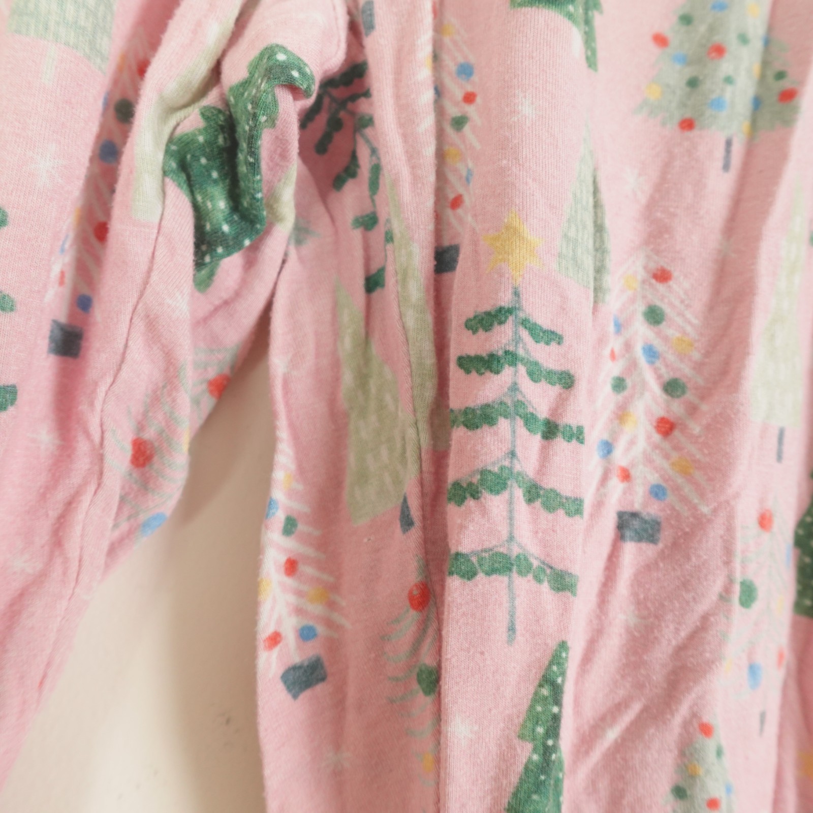 Little Sleepies Pajamas Womens Medium Pink Twinkling Trees