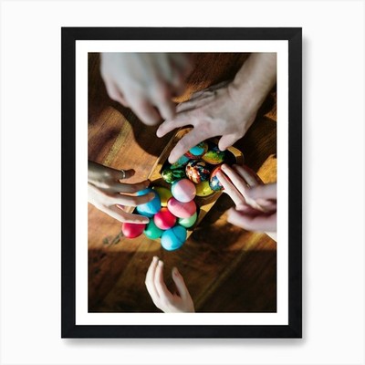 Ostereier 90 Kunstdruck gerahmt Wandbild Poster Leinwanddruck Bild