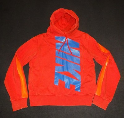 Vintage Nike Hooded Hoodie *Red, Orange, Blue* Size M Good Condition