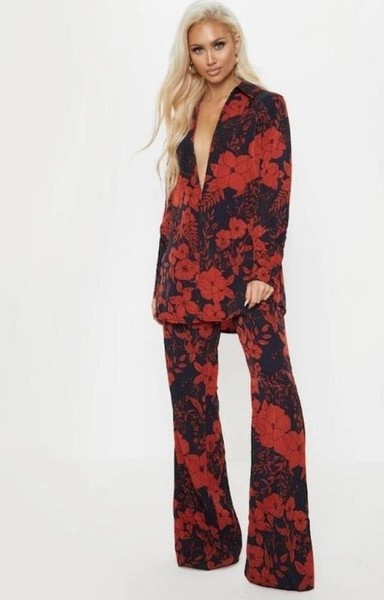 Women Monsoon Trousers Red 44 / XXL / 52