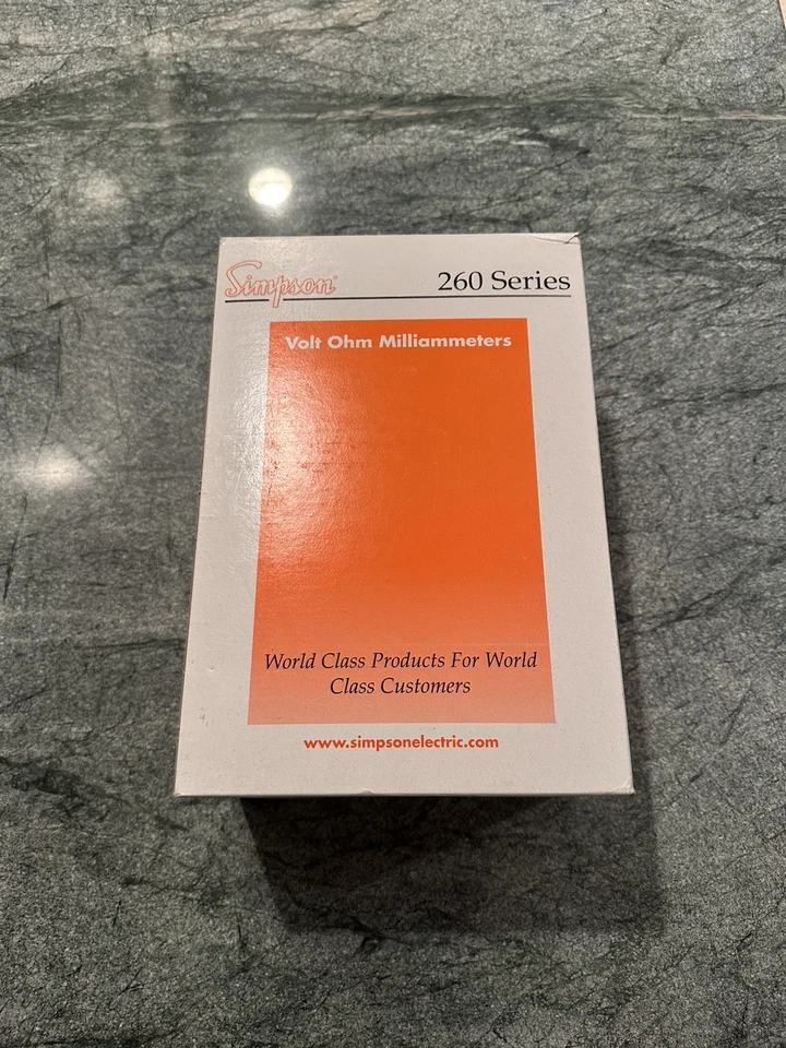 NEW 260-8P Simpson 12391, Relay Protected Black Analog Multimeter IN BOX - Image 3 of 3