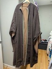 Brown Full Length Wizard Robe with Long Sleeves Halloween Costume/Cosplay