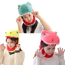Cute Dinosaur Head Hat Cosplay Headgear Animal Warm Hat Party Hats PP Cotton