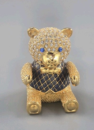 Bär Schmuckschatulle, Sammlerstücke, Deko, Schmuckschatulle, Bärenjunges - Bild 6 von 7