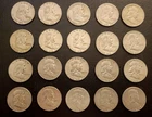 Franklin Silver Half Dollars - Roll - Cirsulated - 20 Coins (1960 -   1963)