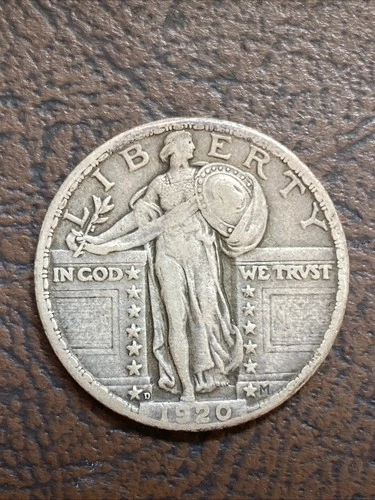 1920-D Standing Liberty Quarter 25c Coin