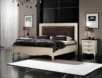 Schlafzimmer Bett Nachttisch Doppelbett Polster Betten Set Gruppe Garnitur 3Tlg.