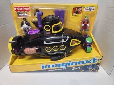 Imaginext DC Super Friends Villain Vehicle Set W/penguin Sub Joker Toys R US