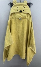 Winnie the Pooh Baby Hooded Bath Towel Yellow Disney Embroidered