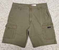 Wrangler Cargo Shorts Men's size 38 Relaxed Fit Hiking Outdoor Stretch Brown