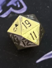 Magic: The Gathering  - Metal Spindown  - D20 - Gold-2025 Atlanta MagicCon