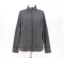 DULUTH TRADING Co. Women's Frost Lake Fleece Full Zip Jacket Heather Gray Size L