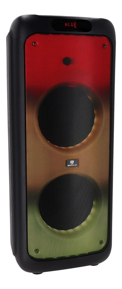 Rockville BASS PARTY 10 Dual 10" Portable Battery LED Party Bluetooth Speaker - Image 2 of 4