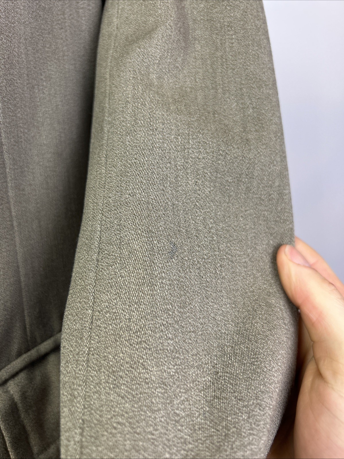 Anderson & Sheppard Savile Row (42R) Bespoke Handmade Whipcord Fawn Covert Coat image 10