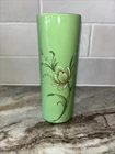 Vintage green McCoy cylinder Vase No. 676 USA