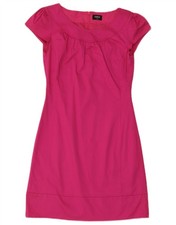 OASIS Womens Sheath Dress UK 8 Small Pink Cotton DM10